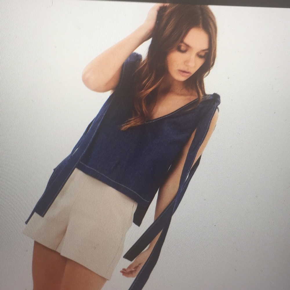 Navy Blue Sleeveless Top